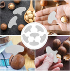 Homoyoyo Iron Macadamia Nut Opener Tool Set 50pcs, Heavy-duty Iron Nut Splitter for Pecan and Dried Fruit Cracking, Kitchen Specialty Gadget for Home and Professional Use