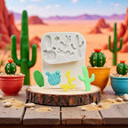 Gray Cactus Silicone Fondant Mold Cacti Chocolate Candy Mold For Cake Decoration Cupcake Topper Sugar Craft Polymer Clay Gum Paste Fondant and Gum Paste Molds Pastry and Baking Molds