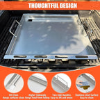 KEESHA Stainless Steels Griddle Insert for Weber Spirit I & II 200 Series Gas Grills Flat Top Grill Griddle Replacement Parts for Weber Spirit S-210, S-215, E-210, E-215, E-220 with Mini Oven Mitt