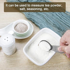 Safring Stainless steel coffee scoop 2-piece set (1 tbsp, 2 tbsp) durable Tablespoon, ergonomic measuring spoon, Suitable for small and large jars，short-handled spoon (Black)