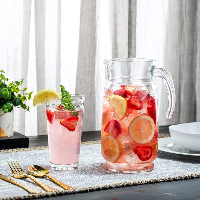 Biscayne 18-Piece Family Drinking Glasses Set - Drinking Glassware Set with Highball Cooler, DOF (Double Old Fashioned), and Juice Glasses - 6 Each