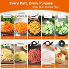 Davivy 7-Cup Food Processor with Built-in Storage Drawer | 600W Motor, 10-Blade Set for French Fries, Wavy Slicing, Dough Kneading | 3-Speed Compact Chopper for Home Kitchen Meal Prep, Black