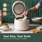 IRIS USA Micom Japanese Rice Cooker, 5-Cup Uncooked/10-Cup Cooked, Fuzzy Logic Kitchen Appliance with Recipe Presets, Slow Cooker, Steamer, Hot Pot & Warming Function, Compact & Portable for Healthy Meal Prep