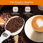 Digital Measuring Spoon, Weighing Food Measuring Scoop Scale, LCD Electronic Food Scale for Kitchen Gadget, Baking Cooking Coffee, Pet Dog Cat Food, High Precision Grams Measuring Cup, Mom Gifts