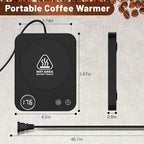 Mug Warmer, Electric Coffee Warmer with 3 Temp Settings, 2-12H Auto-Shutoff Coffee Mug Warmer for Home/Office Desk, Smart Cup Warmer for Milk Tea/Hot Drinks, Candle Warmer Plate (No Cup Included)