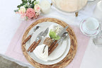 ANNOVA Silverware Set, Retro/Rivet Colorful Stainless Steel Tableware Kitchen Flatware Set Utensils, Includes Dinner Knives, Forks, Spoons, Salad Forks & Dessert Spoons (Wood, 20 Pieces)