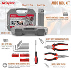 Hi-Spec Tools 67pc SAE Auto Mechanics Hand Tool Kit Set. Complete Car, Motorcycle, Engine & Garage Repairs with Sockets, Ratchet Wrench, Pliers & More