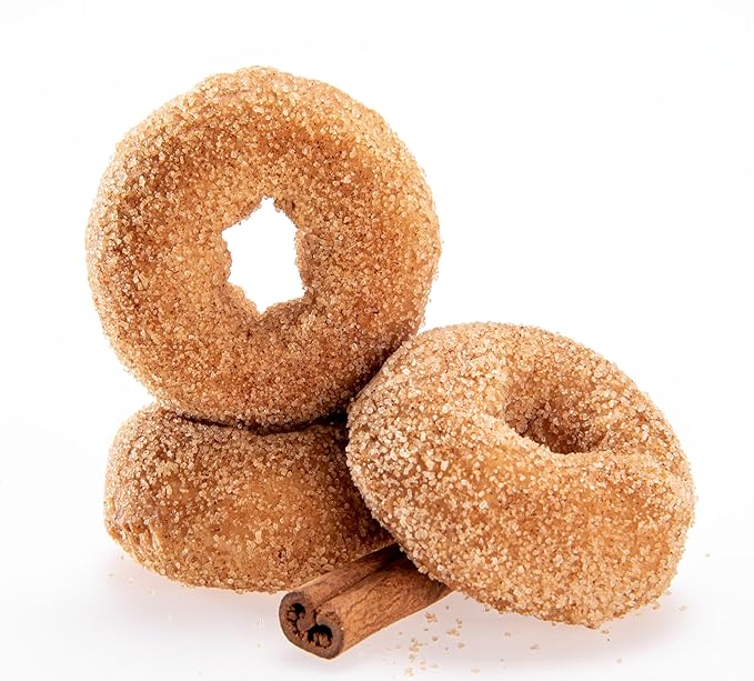 Katz Gluten Free Mini Cinnamon Apple Donuts. Fresh Baked Donuts Made With Apple Chunks and Dusted In Cinnamon Sugar. Grain Free. Tree Nut Free, Peanut Free. Kosher. 10 Donuts. 6.0 oz. (Pack of 3)
