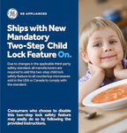 GE Countertop Microwave Oven, Compact 0.7 Cubic Ft., 700-watt Capacity, 6 Auto Cooking Settings, Child-Lock Technology, Kitchen Essentials for the Countertop, Dorm Room or Apartment, White