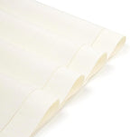 D'Moksha Homes Linen Placemats Set of 4 - Classic Hemstitch Ivory Placemats 14 x 19 Inch - 100% Pure Linen Table Mats for Valentines, Holiday, New Year - Handcrafted and Machine Washable