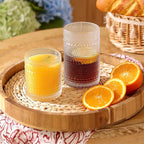 Moretoes Hobnail Drinking Glasses Set of 12, Vintage 15 Oz Highball Glasses & 10 Oz Cocktail Glasses, Clear Embossed Boho Glass Cups Kitchen Bar Tumbler Glassware Set for Whiskey, Beer, Juice, Milk