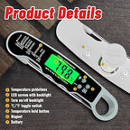 Stocking Stuffers for Men Women Adults: Meat Thermometer Digital, Instant Read Meat Thermometer with Backlight & Magnet for Kitchen, Beef, Grill, Turkey,IP67 Waterproof Cooking Thermometer