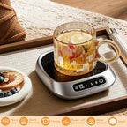 Coffee Mug Warmer, USB Charging Coffee Cup Warmers for Desk, Three Adjustable Electric Drink Cup Heater for Chocolate Tea Hot Cocoa Milk, Kitchen Accessories, No Battery for Home/Office Use