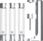 Fizzpod Sparkling Water Maker & Home Soda Carbonator Sparkling Water Machine For Home | Infuses Flavors while Carbonating Beverage Drinks(Chrome + 2 CO2)