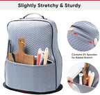 BAGSPRITE Stretchy Stand Mixer Cover with Appliance Slider– Washable Applicance Cover Compatible with KitchenAid Mixer 6/7/8 Quart – Dust Cover with Pockets for KitchenAid Accessories and Attachments