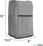 Crutello Food Processor Cover with Storage Pockets for Large Custom 11-14 Cup Processor, Kitchen Appliance Covers, For Kitchen Counter