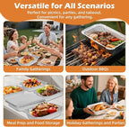 Findful Aluminum Pans 9x13 (30 Pack) – Foil Pans, Aluminum Trays for Cooking, Baking, Storing & Prepping Food – Tin Foil Pan, Disposable Baking Pan – Heavy-Duty, Leak-Proof & Oven-Safe