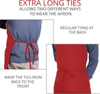 Utopia Kitchen 2 Pack Bib Apron, Adjustable with 2 Pockets, Water and Oil Resistant, Cooking Kitchen Chef Apron for Women Men