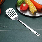 Stainless Steel Spatulas, Berglander Slotted Turner, Metal Turner For Cooking, Kitchen For Nonstick Cookware, Barbecue Spatulas, Dishwasher Safe, Easy to Clean