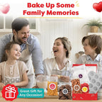 Baketivity Caramel Kisses Kids Baking Kit - Baking Set for Girls and Boys Ages 4-12 - Kids Cooking Kit with Premeasured Ingredients, Instructions, Video, STEM Activities