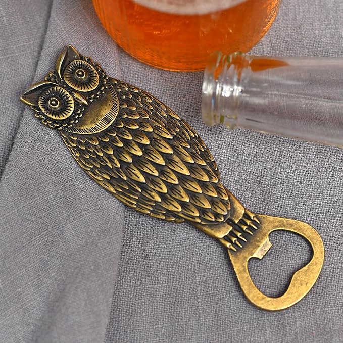 Beer Bottle Opener Owl，Cool Bottle Opener for Bar Tool, Soda and Beer Cap Remover, Cool & Fun Gadget