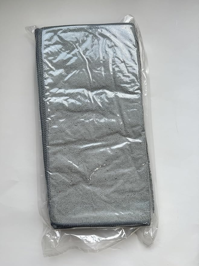 Gray Microfiber Cleaning Cloth 13"x13", Ultra Soft Absorbent Microfiber Cleaning Rags for Housekeeping Cleaning Supplies, Lint Free Reusable Cleaning Cloths for House Washable, Pack of 12