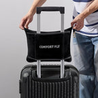 Comfort Fly Travel Blanket & Pillow – 2-in-1 Micro Plush Airplane Blanket with Carry Case (40" x 70") - Black