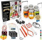 Gemfino Canning Supplies Starter Kit with Canning Rack,Canning Kit for Beginners