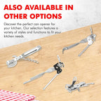 Chef Craft Select 3-in-1 Can Opener, 6 inches in length, Stainless Steel