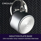 Circulon A1 Series w/ ScratchDefense Nonstick Induction Straining Sauce Pan with Lid, 3-Quart, Saucepan with Pour Spout, Graphite