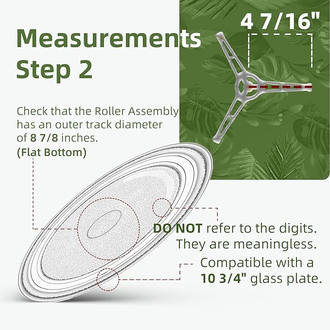 10.75 inch Sharp Microwave Glass Plate Replacement NTNT-A034WRF0 Compatible With 10 3/4" Emerson Micorwave Turntable MOSO649