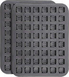 Beasea Mini Brownie Bite Pan with Dividers, 2 Pack 48 Mini Small Tiny Cup All Edges Non Stick Square Cupcake Baking Sheet Tin Tray Carbon Steel Bakeware Individual Baking Muffin Pan - Black