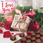 Chocolate Moulds Silicone - Set of 6 - Non-Stick & Food Grade Silicone Chocolate Mould for Jelly Candies, Truffles, Bath Melts & Candles - Free Recipes eBook - Gift-Ready for St.Valentine