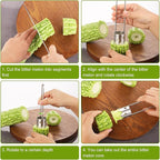 Pepper Seed Corer, 2024 New Upgraded Stainless Steel Fruit Core Remover Apple Core Seed Remover Vegetable Corer Tool for Vegetables Fruit Kitchen Utensils