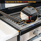KindGa Stove Gap Covers, Silicone Counter Gap Filler for Stove, 30 Inches Can Be Cut to Any Size for 0.2-1 inch Gap, Seal Spills between Appliances Countertop Furniture Stoves Ovens(Set of 2, Black)