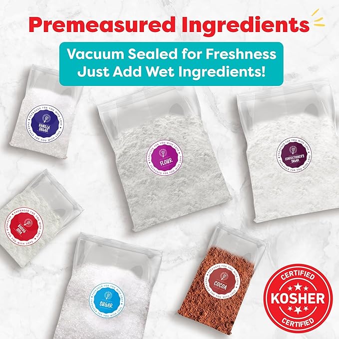 Baketivity Baking Kit Bundle – DIY Jumbo Yum&m Cookies & Delicious Cake Pops – Kids Baking Set with Pre-Measured Kosher Ingredients, Illustrated Recipes & Video Tutorials – Fun Activity for Ages 6-12+