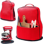 BAGSPRITE Stretchy Stand Mixer Cover with Appliance Slider- Washable Appliance Cover Compatible with Kitchenaid Mixer5/4.5 Quart - Dust Cover with Pockets for Kitchen Aid Accessories and Attachments