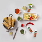 Primo Lines 15pcs Mini Tajin Bottles with 1 Keychain – 10g Chili Lime Seasoning, Mexican Spice for Fruits, Snacks, Drinks & Travel