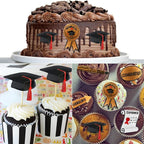 Sakolla Graduation Fondant Molds Silicone Doctoral Cap Diploma Chocolate Candy Molds Congrats Grad Congratulations Mould Cake Toppers Party Decorations for 2026 Graduation Celebration