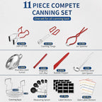 Gemfino Canning Supplies Starter Kit with Canning Rack,Canning Kit for Beginners