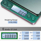 Fuzion Digital Scale .01 Gram Accuracy, 500g Mini Food Scales for Small Jewelry, Gold, Herb, Spice - Weight Gram and Oz