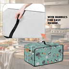 Easter Egg Bunny Carrot Print Toaster Oven Dust Cover Compatible with Most Toasters Ovens, Easter Decor Dust-proof Protector for Kitchen Small Appliance, (Large-18.5*22.5*12.99 inches)