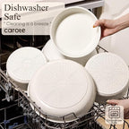 CAROTE Pots and Pans Set Non Stick, Cookware Sets, Kitchen Set, Oven/Dishwasher/Fridge Safe, Space Saving Pots Set, Nonstick Set with Versatile Detachable Handle, Induction RV Set, Cream