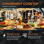 Nuwave Double Pro Cooktop Induction Countertop Burner, Portable, 900/1500/1800W with Dynamic Watt Technology, 50°F to 575°F, 8” Heating Coil, Shatter-Proof Ceramic Glass, Seamless IMD Touch Panel