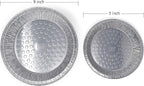 Fig & Leaf (60 Pack) Premium 9-Inch Pie Pans l Disposable Aluminum Foil l Heavy-Duty l Tin Plates for Tart Quiche Pies