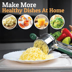 PriorityChef Large 15oz Potato Ricer, Heavy Duty Stainless Steel Potato Masher and Ricer Kitchen Tool, Press and Mash Kitchen Gadget For Perfect Mashed Potatoes - Everytime, Green