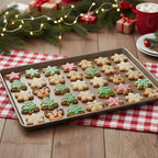 Nicunom Set of 2 Sheet Cake Pan, 11.8" x 17.5" Cookie Sheet, Nonstick Baking Sheet Pans Bakeware Toaster Oven Baking Trays Set, Perfect Cookie Sheet for Baking and Roasting, Commercial Or Home Use
