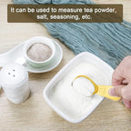 Safring Stainless steel coffee scoop 2-piece set (1 tbsp, 2 tbsp) durable Tablespoon, ergonomic measuring spoon, Suitable for small and large jars，short-handled spoon (Gold)