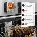 TempPro Digital Meat Thermometer for Cooking and Grilling, BBQ Food Thermometer with Backlight and Kitchen Timer, Grill Temperature Probe Thermometer for Smoker, Oven, Baking,Oil(Previously ThermoPro)