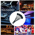 200Pcs Cocktail Swizzle Sticks, 7 Inches Disposible Plastic Disc Top Drink Stirrers Black Drinks Mixing Rod for Coffee Milk Cocktail Whiskey Beverage Bar (Black)